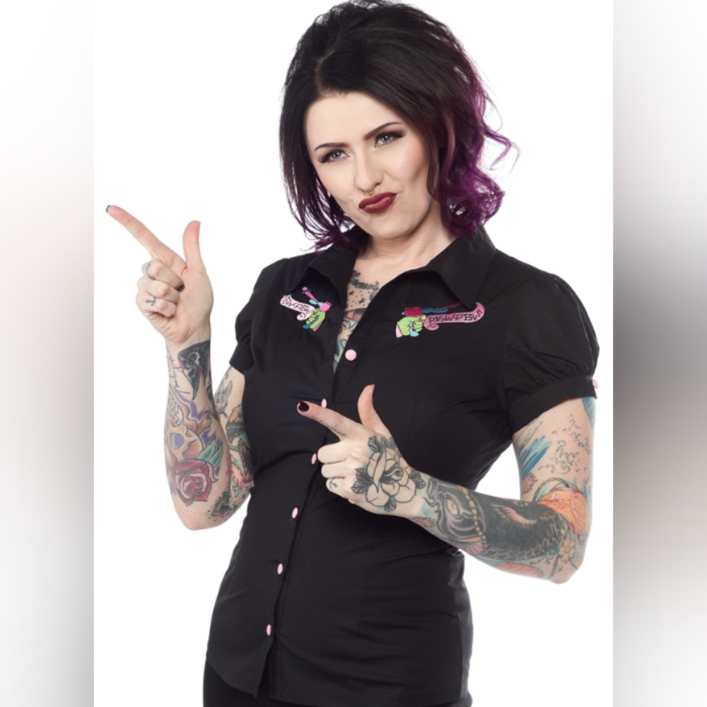 Sourpuss RayGun Pew Pew Button-up